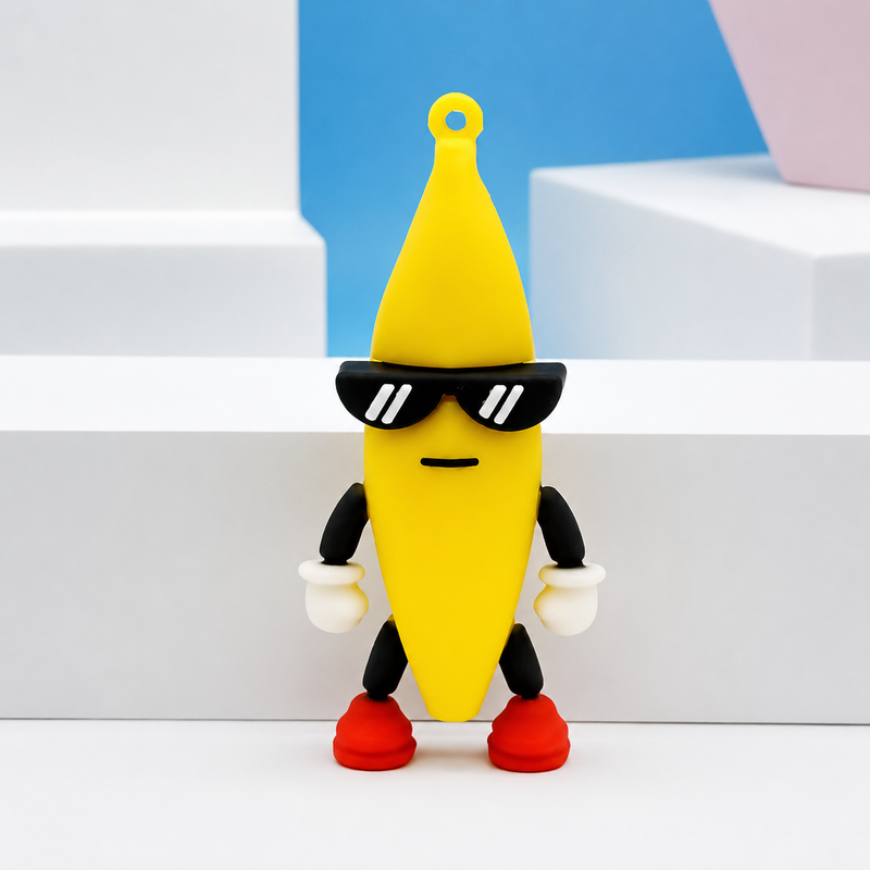 Load image into Gallery viewer, Top Tier Cool Banana Keychain
