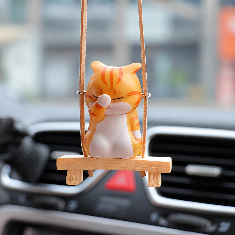 Load image into Gallery viewer, Top Tier Swing Cat Mirror Hanger
