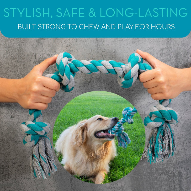 Load image into Gallery viewer, 7-Piece Big Dog Toy Bundle – Rope Toys, Flying Disc &amp; Travel Bowl - Free Shipping!

