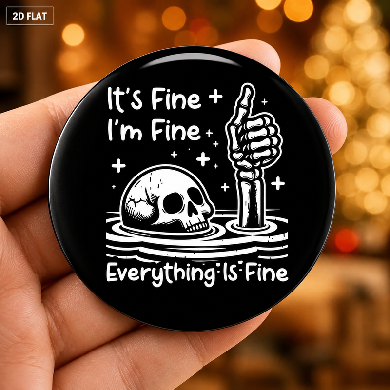 Load image into Gallery viewer, Everything’s Fine Magnetic Clip
