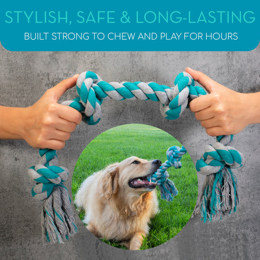 4 Knot 28" Rope Toy for Aggressive Chewers