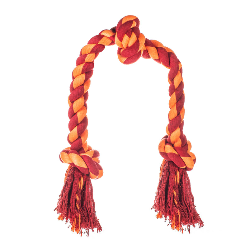 Load image into Gallery viewer, 3 Knot Rope Toy for Aggresive Chewers 22"
