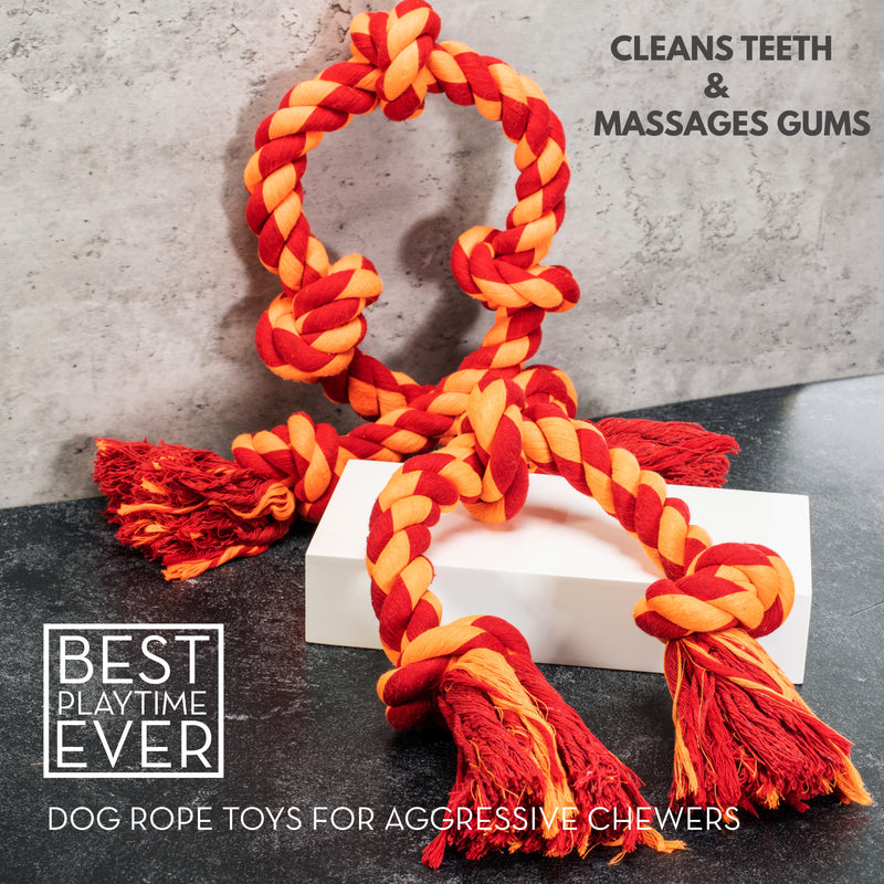 Load image into Gallery viewer, 5 Knot 36" Rope Toy for Aggressive Chewers
