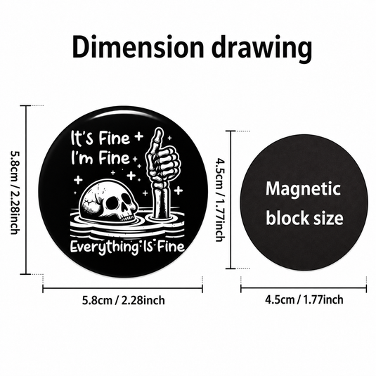 Everything’s Fine Magnetic Clip