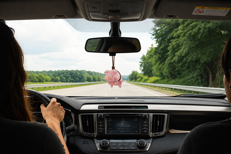Load image into Gallery viewer, Top Tier Love Pig Mirror Hanger
